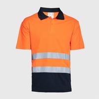 Jayson - Polera Alta Visibilidad Mc Cuello Camisero Naranja 3Xl
