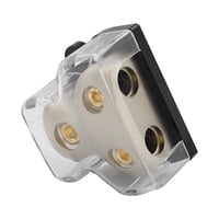 Ioensy - Bloque Distribuidor De Tierra De Alimentación De 2 Vías Entrada Calibre 1/0 Salida Calibre 2 X 4