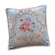 thumbnail image 2 of Funda de almohada europea, funda de cojín, funda de almohada con bordado floral de 18 x 18 pulgadas, funda de cojín para sofá de decoración del hogar Azul, 2 of 5