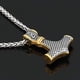 thumbnail image 5 of Viking Thos Hammer Chain Colgante de acero inoxidable para Hombres, cadena con nariz, amuleto celta, Collar de joyería para Hombres y mujeres, 5 of 6