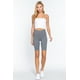 thumbnail image 2 of Leggings Cortos de Jersey de Algodón Gris Jaspeado, 2 of 5