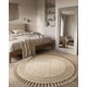 thumbnail image 2 of Alfombra Redonda Estilo Boho Chic con Flecos Textura sisal 80cm, 2 of 8