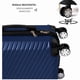 thumbnail image 3 of Set 3 Maletas Equipaje Cabina Ruedas - Azul, 3 of 4