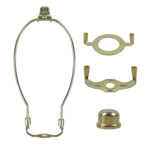 Ioensy - Lámpara Desmontable Arpa Con Terminal Para Lámpara De Mesa/Piso Dorado 11,8X30,4Cm