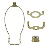 Ioensy - Lámpara Desmontable Arpa Con Terminal Para Lámpara De Mesa/Piso Dorado 11,8X30,4Cm