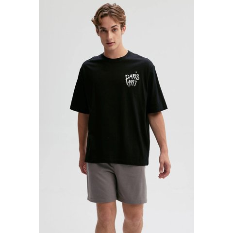 Fashionspark - Polera Hombre Graffiti City Negro