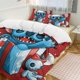 thumbnail image 2 of Merry Christmas Stitch Gift 3 Pieces Duvet Cover Set Full Size Super Soft Fade Resistant Microfiber, 2 of 4