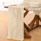 thumbnail image 4 of Camino De Mesas Gasa Rectangular Mantel Centro Tela 300 X 90 Cm Blanco Marfil, 4 of 7