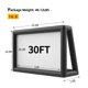 thumbnail image 2 of Pantalla inflable PPXIA Outdoor de 9 m con ventilador para proyector, 2 of 6