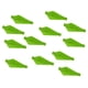 thumbnail image 1 of Pluma de plástico 12 piezas Fletching para flechas de tiro con arco de bricolaje verde, 1 of 5