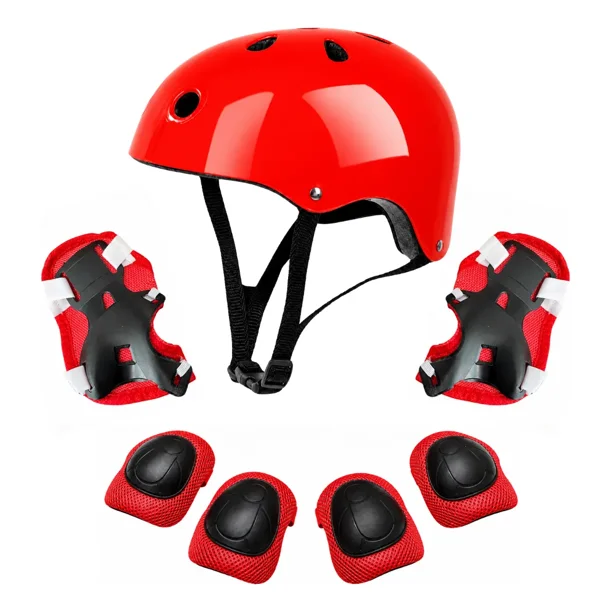 Kit Protecciones Infantil Casco Rodilleras Coderas Muñequeras Skate