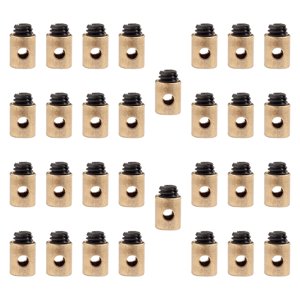 Ioensy - 30 Piezas De Conectores De Cable De Acelerador Sin Soldadura, Abrazaderas De Extremo De Cable De Acelerador Y Freno