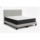 thumbnail image 4 of Cama 2 Plazas Completa Gris Claro | Base Europea + Colchón Excellense Plus 25CM + Respaldo Tapizado, 4 of 9