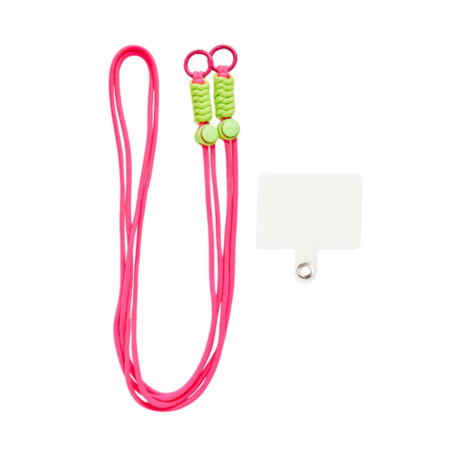 Magideal - Correa De Cordón Para Teléfono, Correas Cruzadas, Accesorios Para Teléfono, Parche De Cordón Duradero, Correa De Teléfono Antipérdida Para Teléfonos Rosa