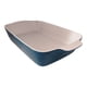 thumbnail image 1 of Fuente de Cerámica p/horno tipo Gres - RECTANGULAR 39X24 Blanco/Azul P1391, 1 of 3
