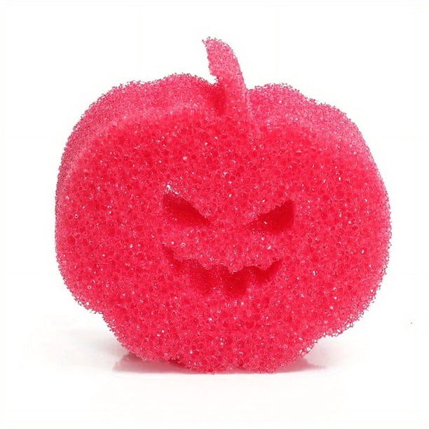 1pc Halloween Pumpkin Sponge for Cleaning and Temperature Control - Perfect for Washing Dishes and Dishwashing