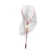 thumbnail image 4 of Red de aterrizaje Red de pesca Varilla resistente Mango plegable Red de malla Accesorio para mariposas Lubinas Peces Cangrejos Ratfinks Coleccionismo Sección doble, 4 of 5
