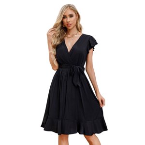 Likeshop - Vestido Corto Primavera Mujer Manga Corta Casual Y Eventos 327