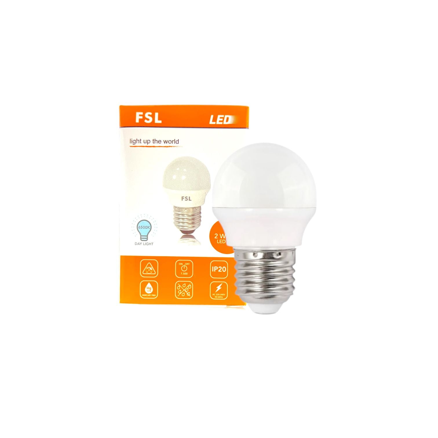 Pack X10 Guirnalda Led Decorativa G45 2w/e27 Color Blanco Fria -fsl