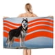 thumbnail image 1 of Husky Siberiano Toalla de playa de secado rápido con diseño temático, regalo para mujeres y niñas, ideal para cumpleaños, fans, amantes de la música, uso en la playa o al aire libre, 78 × 180 cm, 1 of 6
