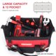 thumbnail image 4 of Bolsa de herramientas FASTPRO 36 cm de boca ancha, 4 of 7