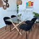 thumbnail image 1 of Comedor Oslo Nordem Velvet - 6 Sillas - Negro - Negro, 1 of 2