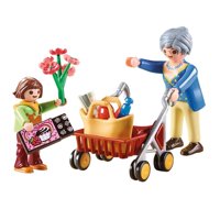 Abuela Con Niña Playmobil City Life 20 Piezas