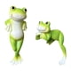thumbnail image 5 of 2 Mini Estatuas De Ranas De Pie Y Tumbadas Para Cercas De Micropaisaje Y Macetas, 5 of 5