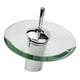 thumbnail image 1 of Grifo Cascada Mezclador Lavabo Baño Circular Vidrio Lau, 1 of 3