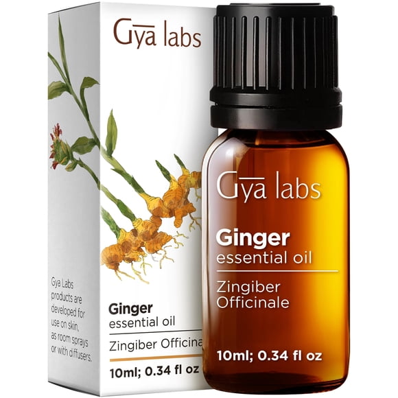 Aceite esencial de jengibre Gya Labs, 10 ml, para cabello, piel y aromaterapia