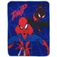 thumbnail image 1 of Manta SpiderMan Infantil 116x152cm Microfibra Azul Marvel, 1 of 2