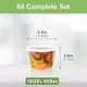 thumbnail image 2 of Contenedores de almacenamiento de alimentos Dipoo Deli, 16 oz, 60 juegos con tapas, 2 of 7