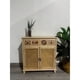 thumbnail image 1 of Arrimo de Madera con Ratán Natural 4 Cajones 2 Puertas 83x39x89 cm, 1 of 5