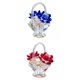 thumbnail image 2 of 2x Bouquet Basket Crystal Ornament Decoración Escultura Para La Decoración Del Dormitorio, 2 of 3