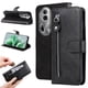 thumbnail image 1 of Funda con Cremallera para OPPO Reno 11 Pro 5G, Carcasa Cartera de Cuero PU con Soporte y Tarjetero, 1 of 6