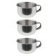 thumbnail image 2 of Taza De Afeitar Para Hombre De Acero Inoxidable De 3 Piezas, Taza De Jabón Para Barba De Peluquero, 2 of 5