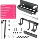thumbnail image 5 of Kit de soporte metálico de pared para Nintendo Switch y OLED - Robusto soporte vertical para colgar, ahorra espacio para la consola de juegos-Negro, 5 of 8