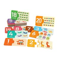 Magideal - Juego De Emparejamiento, Juguete De Aprendizaje Temprano, Manualidad, Juguete Educativo Portátil Para Niños Y Niñas, Fiesta, Cumpleaños, Día Del Niño Número