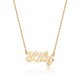 thumbnail image 1 of Collar Lily Ursteel, Collar Personalizado con Placa de Nombre Lily Chapado en Oro 14K para Mujeres, 1 of 7