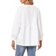 thumbnail image 3 of INSPIRE CHIC Sudadera de Maternidad Imperio de Manga Larga Blusa Línea A Otoño Invierno Tops de Embarazo Oversize L Blanco, 3 of 6