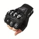 thumbnail image 4 of Guantes de Motocicleta de Medio Dedo para Hombre, Guantes de Seguridad Negros de Acero para Exteriores con Nudillos para Motocicleta, Motocicleta y Deportes de Motor, 4 of 9