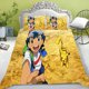 thumbnail image 1 of Pikachu Duvet Cover Set Cute Queen Size Quilt Bedding Sets New Design For Teenager Bedroom 100% Polyester Decor Soft Comfortable Bed Sheets, 1 of 5