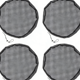 thumbnail image 1 of suxuMhao Paquete de 4 Cubetas de Malla Negras, Cubierta de Malla para Barril de Lluvia de 35.43" de Diámetro, Pantalla para Barril de Lluvia Cubierta de Red a Prueba de Insectos, Cubierta de Red, 1 of 4