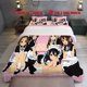 thumbnail image 1 of 3pcs themed printed bedding set featuring a soft duvet cover and two pillowcases, 1 of 5