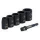 thumbnail image 2 of Juego de enchufes DEWALT DWAFSMSET6, 6 unidades, impacto métrico, 10-19 mm, 2 of 5