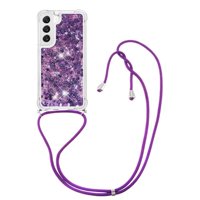 Funda Foxdock Para Samsung Galaxy S20 Con Cuerda Ajustable, Brillo Líquido, Protección Antigolpes Y Lente – Ideal Para Regalo