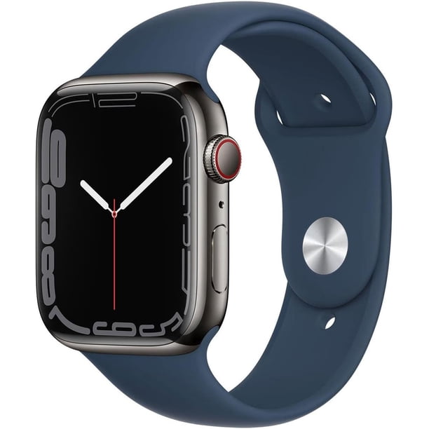 Watch Series 7 41mm Gps + Cellular Graphite Stainless Steel + Abyss Blue Sport Band 32GB - (Reacondicionado)