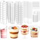 thumbnail image 1 of Vasos para postre Mwellewm, 400 piezas con tapa, 6 oz (177 ml), 1 of 3
