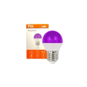 Pack X10 Guirnalda Led Decorativa G45 2W/E27 Color Morado -Fsl