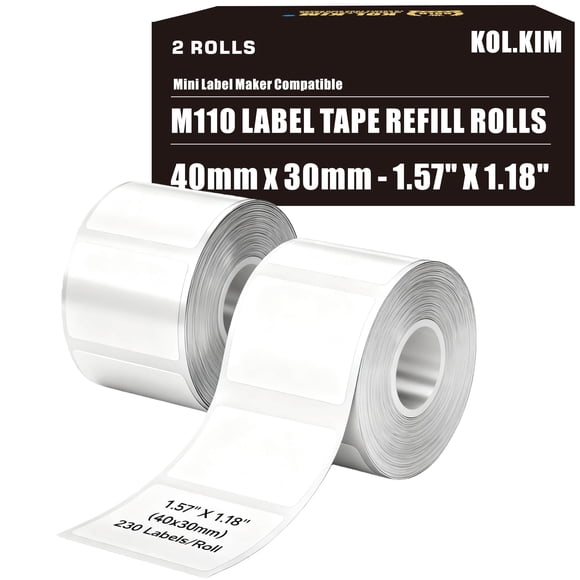 Etiquetas KOL.KIM 40x30 mm para Phomemo M110 M220